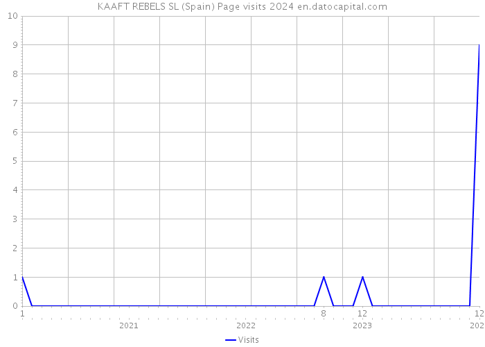 KAAFT REBELS SL (Spain) Page visits 2024 
