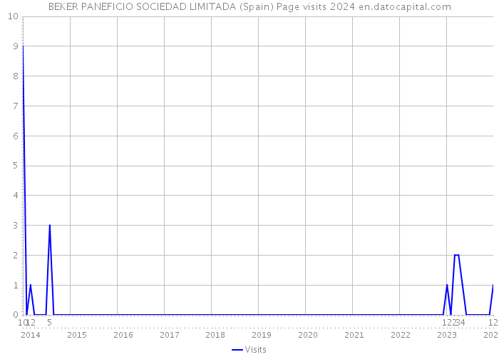 BEKER PANEFICIO SOCIEDAD LIMITADA (Spain) Page visits 2024 