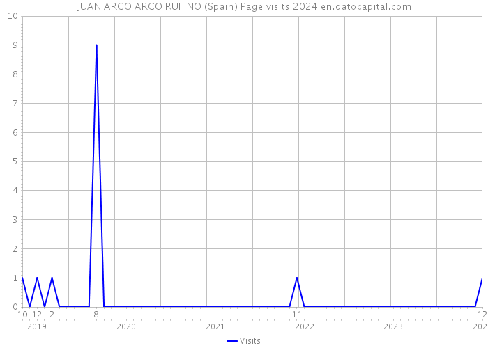 JUAN ARCO ARCO RUFINO (Spain) Page visits 2024 
