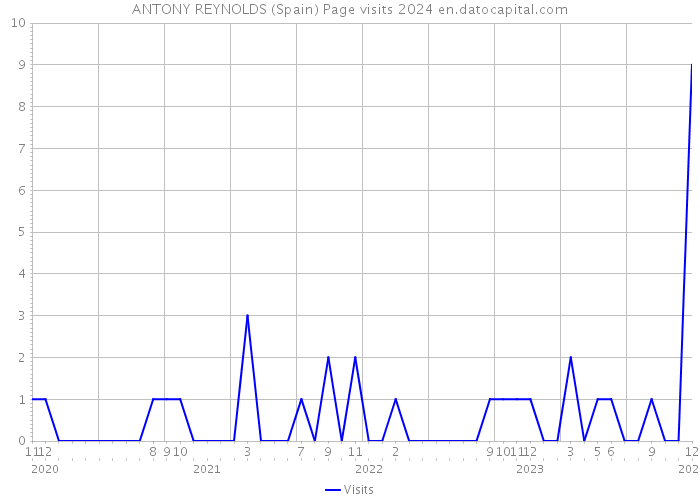 ANTONY REYNOLDS (Spain) Page visits 2024 