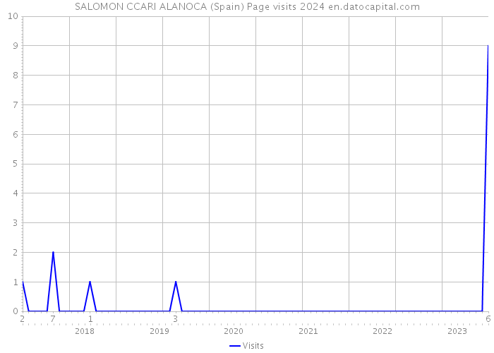SALOMON CCARI ALANOCA (Spain) Page visits 2024 