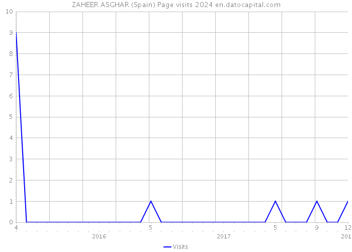 ZAHEER ASGHAR (Spain) Page visits 2024 