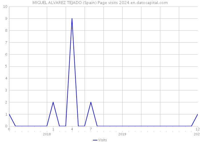 MIGUEL ALVAREZ TEJADO (Spain) Page visits 2024 