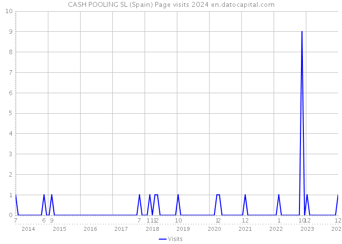 CASH POOLING SL (Spain) Page visits 2024 