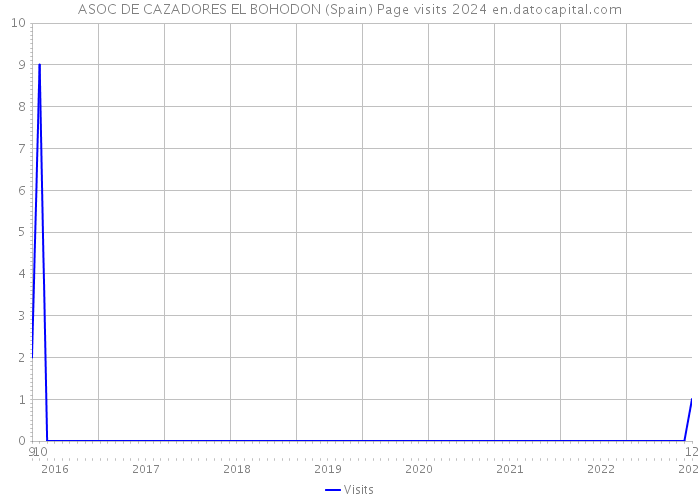 ASOC DE CAZADORES EL BOHODON (Spain) Page visits 2024 