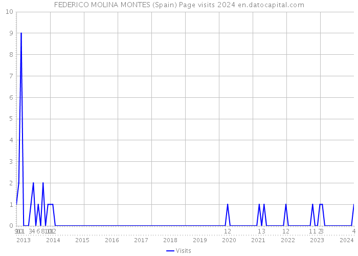 FEDERICO MOLINA MONTES (Spain) Page visits 2024 