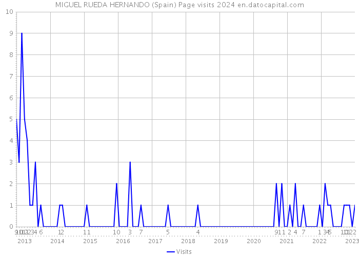 MIGUEL RUEDA HERNANDO (Spain) Page visits 2024 