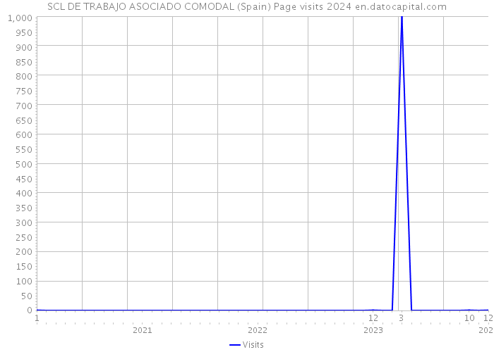 SCL DE TRABAJO ASOCIADO COMODAL (Spain) Page visits 2024 