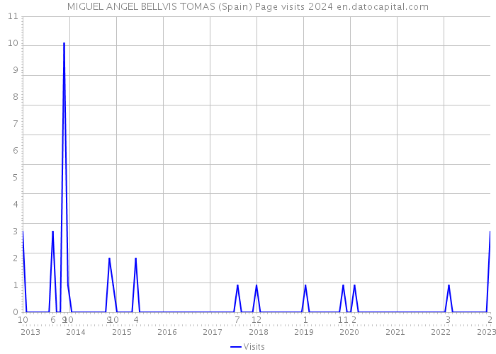 MIGUEL ANGEL BELLVIS TOMAS (Spain) Page visits 2024 