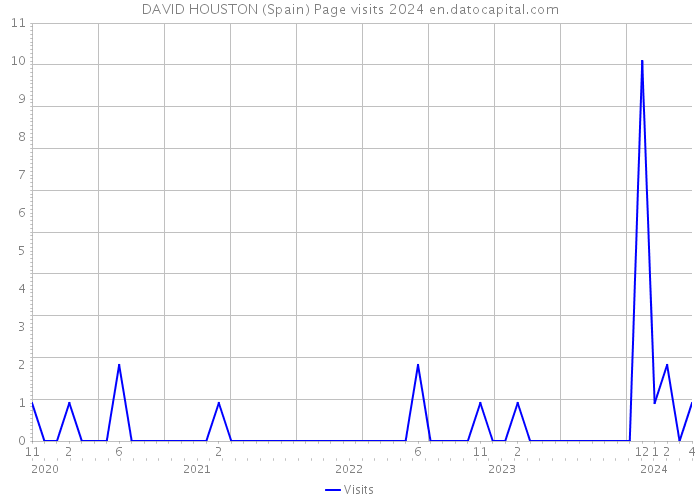 DAVID HOUSTON (Spain) Page visits 2024 