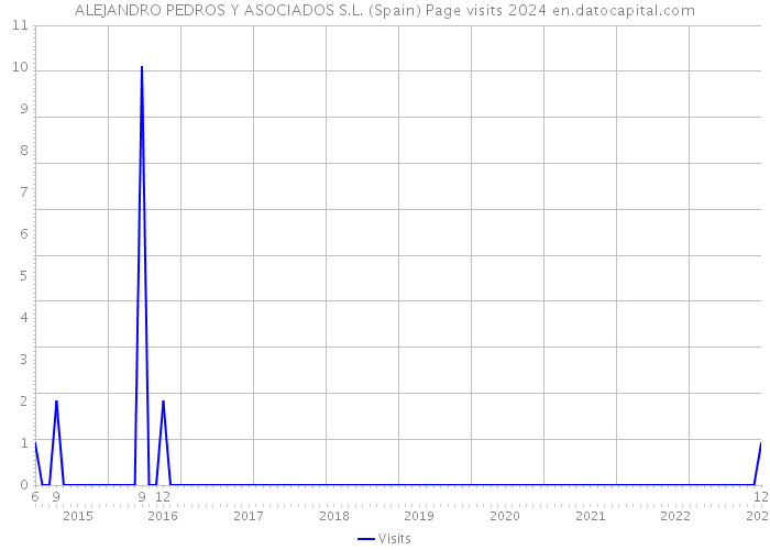 ALEJANDRO PEDROS Y ASOCIADOS S.L. (Spain) Page visits 2024 