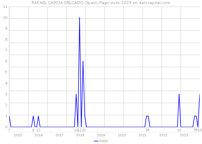 RAFAEL GARCIA DELGADO (Spain) Page visits 2024 