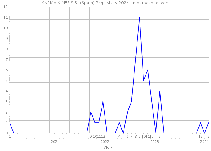 KARMA KINESIS SL (Spain) Page visits 2024 