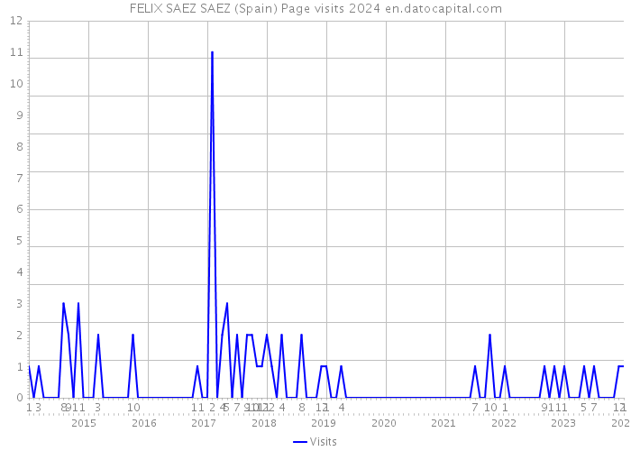 FELIX SAEZ SAEZ (Spain) Page visits 2024 