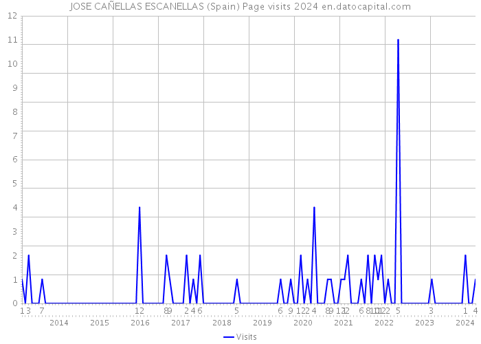 JOSE CAÑELLAS ESCANELLAS (Spain) Page visits 2024 