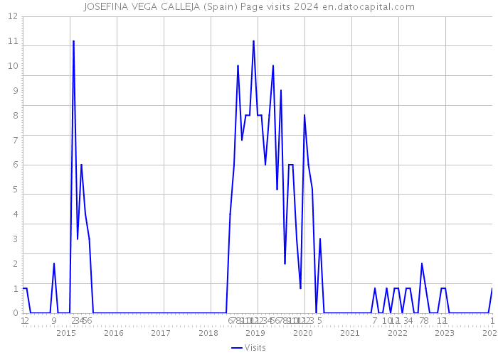 JOSEFINA VEGA CALLEJA (Spain) Page visits 2024 