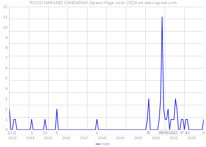 ROCIO NARVAEZ GANDARIAS (Spain) Page visits 2024 