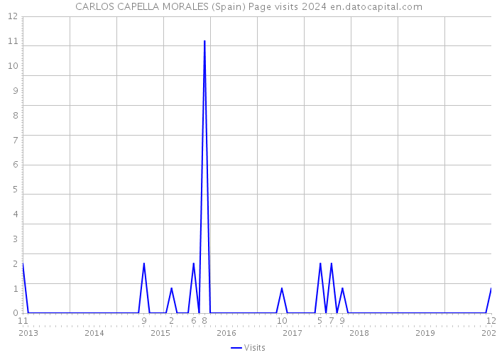 CARLOS CAPELLA MORALES (Spain) Page visits 2024 