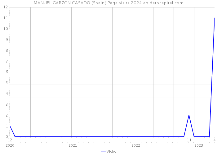 MANUEL GARZON CASADO (Spain) Page visits 2024 