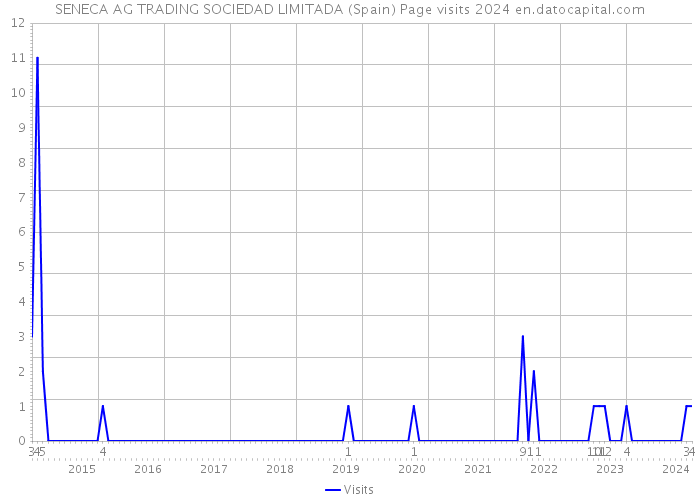 SENECA AG TRADING SOCIEDAD LIMITADA (Spain) Page visits 2024 