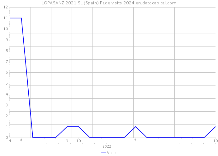 LOPASANZ 2021 SL (Spain) Page visits 2024 