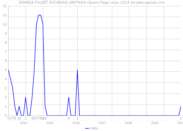SOMIDIA FALSET SOCIEDAD LIMITADA (Spain) Page visits 2024 