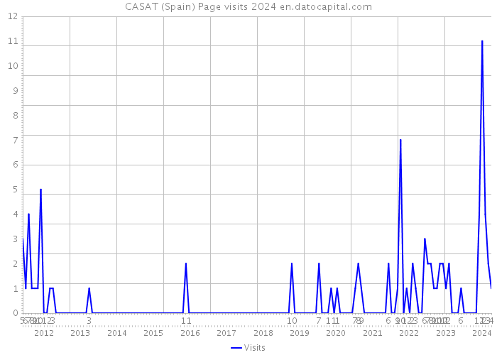 CASAT (Spain) Page visits 2024 