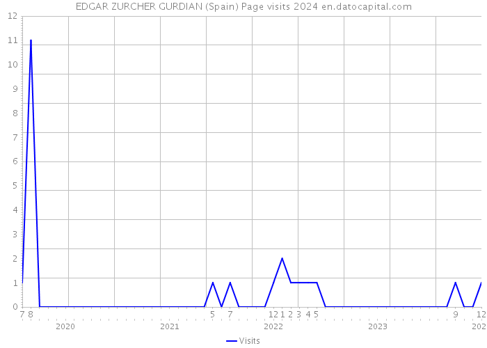 EDGAR ZURCHER GURDIAN (Spain) Page visits 2024 