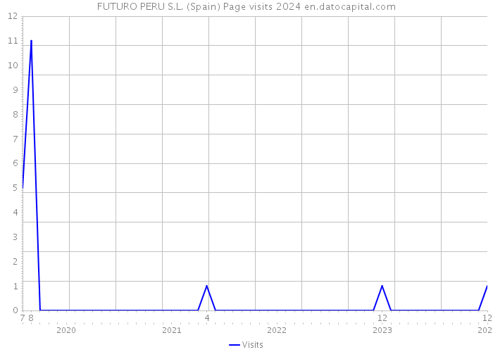 FUTURO PERU S.L. (Spain) Page visits 2024 