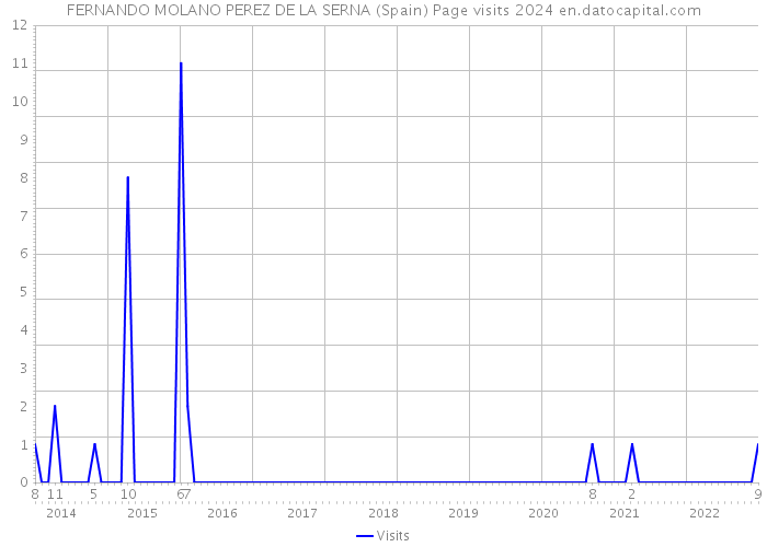 FERNANDO MOLANO PEREZ DE LA SERNA (Spain) Page visits 2024 