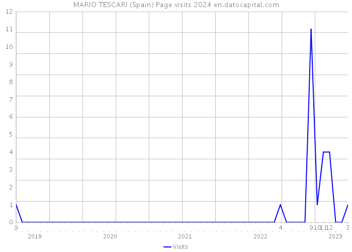 MARIO TESCARI (Spain) Page visits 2024 