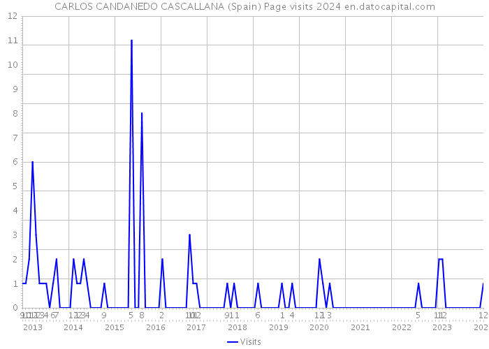 CARLOS CANDANEDO CASCALLANA (Spain) Page visits 2024 
