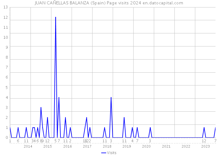 JUAN CAÑELLAS BALANZA (Spain) Page visits 2024 
