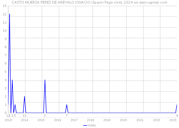 CASTO MUERZA PEREZ DE AREVALO IGNACIO (Spain) Page visits 2024 