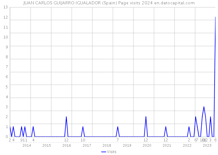 JUAN CARLOS GUIJARRO IGUALADOR (Spain) Page visits 2024 