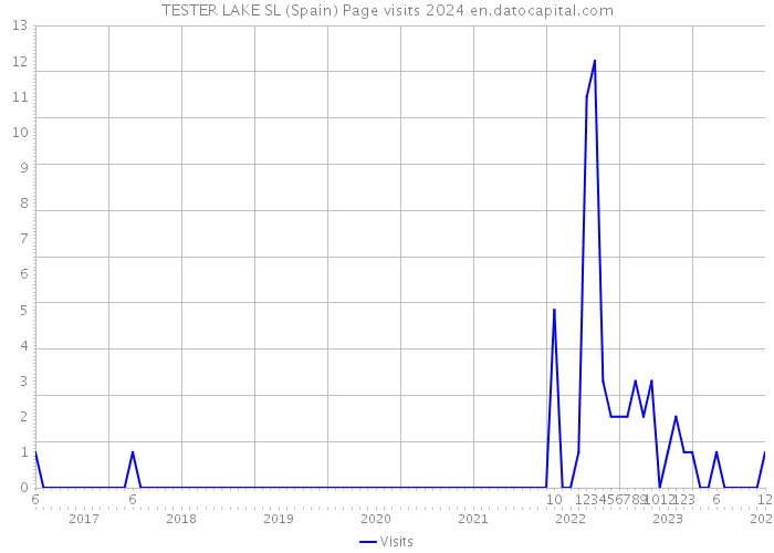TESTER LAKE SL (Spain) Page visits 2024 
