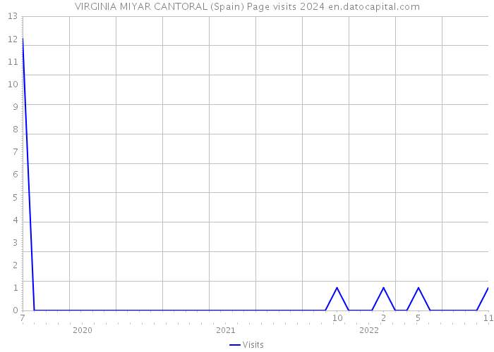 VIRGINIA MIYAR CANTORAL (Spain) Page visits 2024 