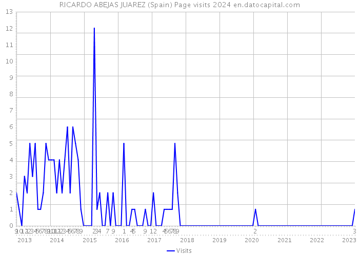 RICARDO ABEJAS JUAREZ (Spain) Page visits 2024 