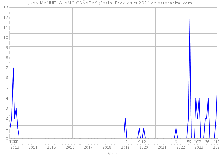 JUAN MANUEL ALAMO CAÑADAS (Spain) Page visits 2024 