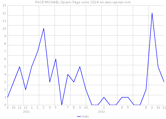 PACE MICHAEL (Spain) Page visits 2024 