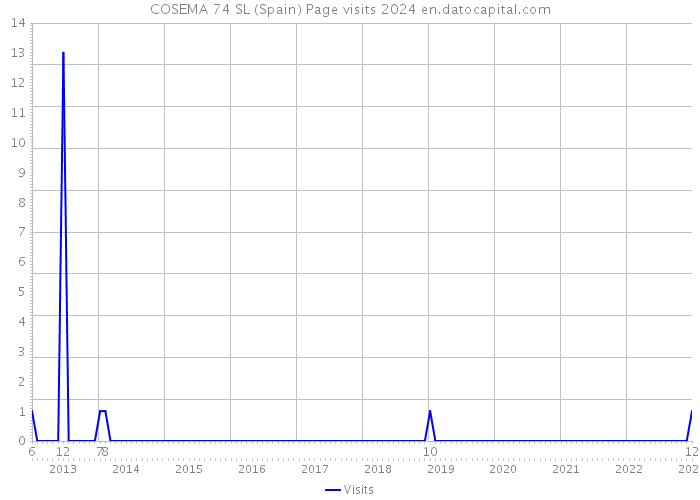 COSEMA 74 SL (Spain) Page visits 2024 