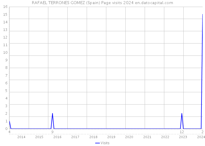 RAFAEL TERRONES GOMEZ (Spain) Page visits 2024 