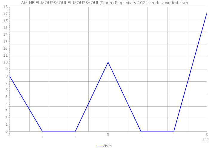 AMINE EL MOUSSAOUI EL MOUSSAOUI (Spain) Page visits 2024 