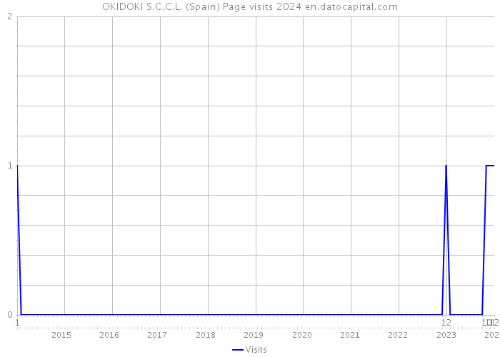 OKIDOKI S.C.C.L. (Spain) Page visits 2024 