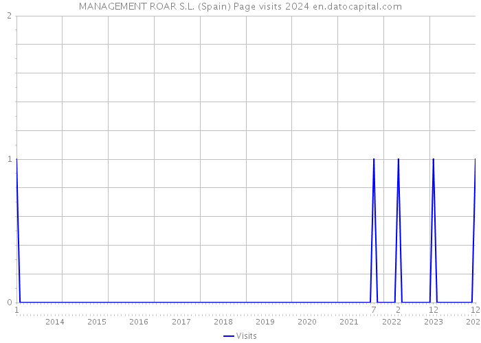 MANAGEMENT ROAR S.L. (Spain) Page visits 2024 