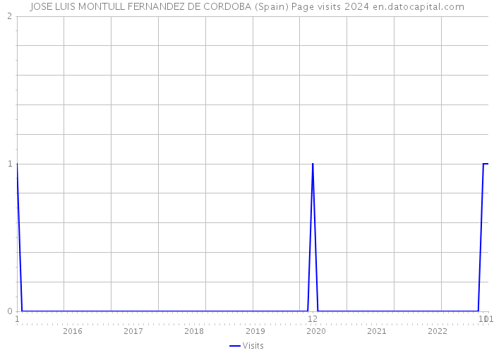 JOSE LUIS MONTULL FERNANDEZ DE CORDOBA (Spain) Page visits 2024 