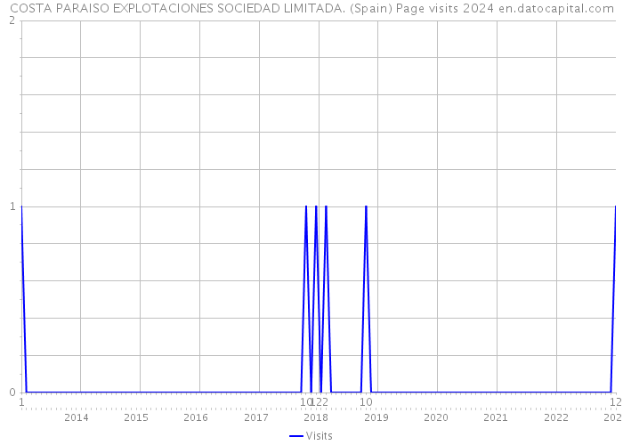 COSTA PARAISO EXPLOTACIONES SOCIEDAD LIMITADA. (Spain) Page visits 2024 
