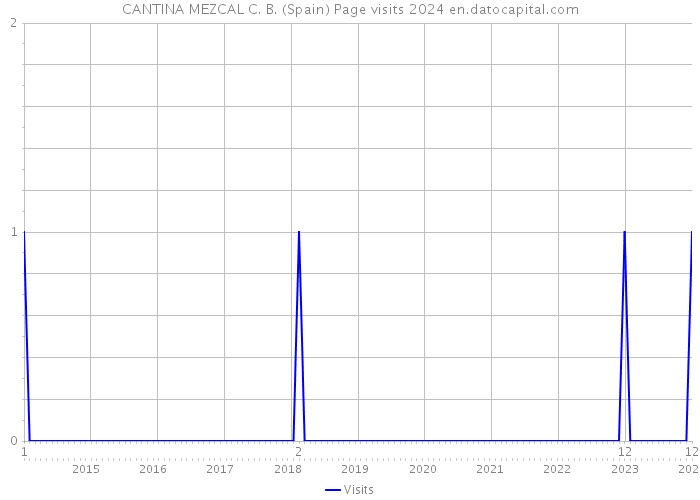 CANTINA MEZCAL C. B. (Spain) Page visits 2024 