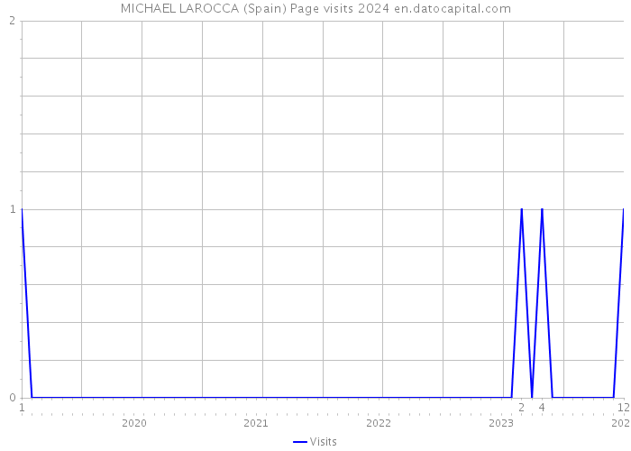 MICHAEL LAROCCA (Spain) Page visits 2024 