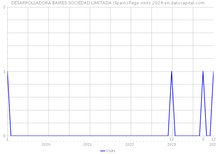DESARROLLADORA BAIRES SOCIEDAD LIMITADA (Spain) Page visits 2024 